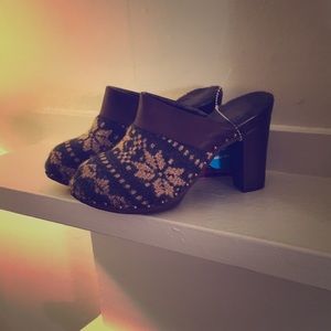 Muk-luk slip on heels